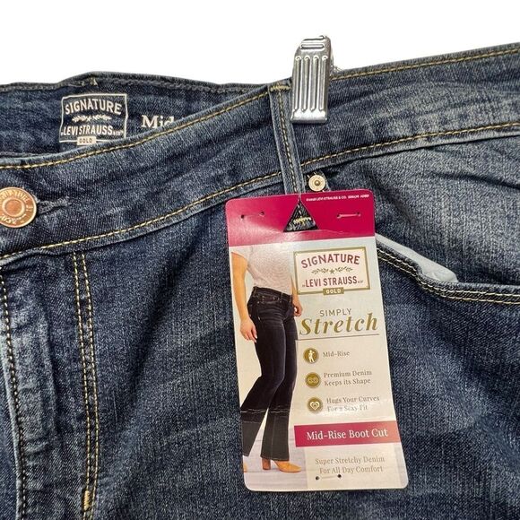 New with tags 24m LEVI STRAUSS SIMPLY Stretch Mid-Rise boot cut - Picture 6 of 10
